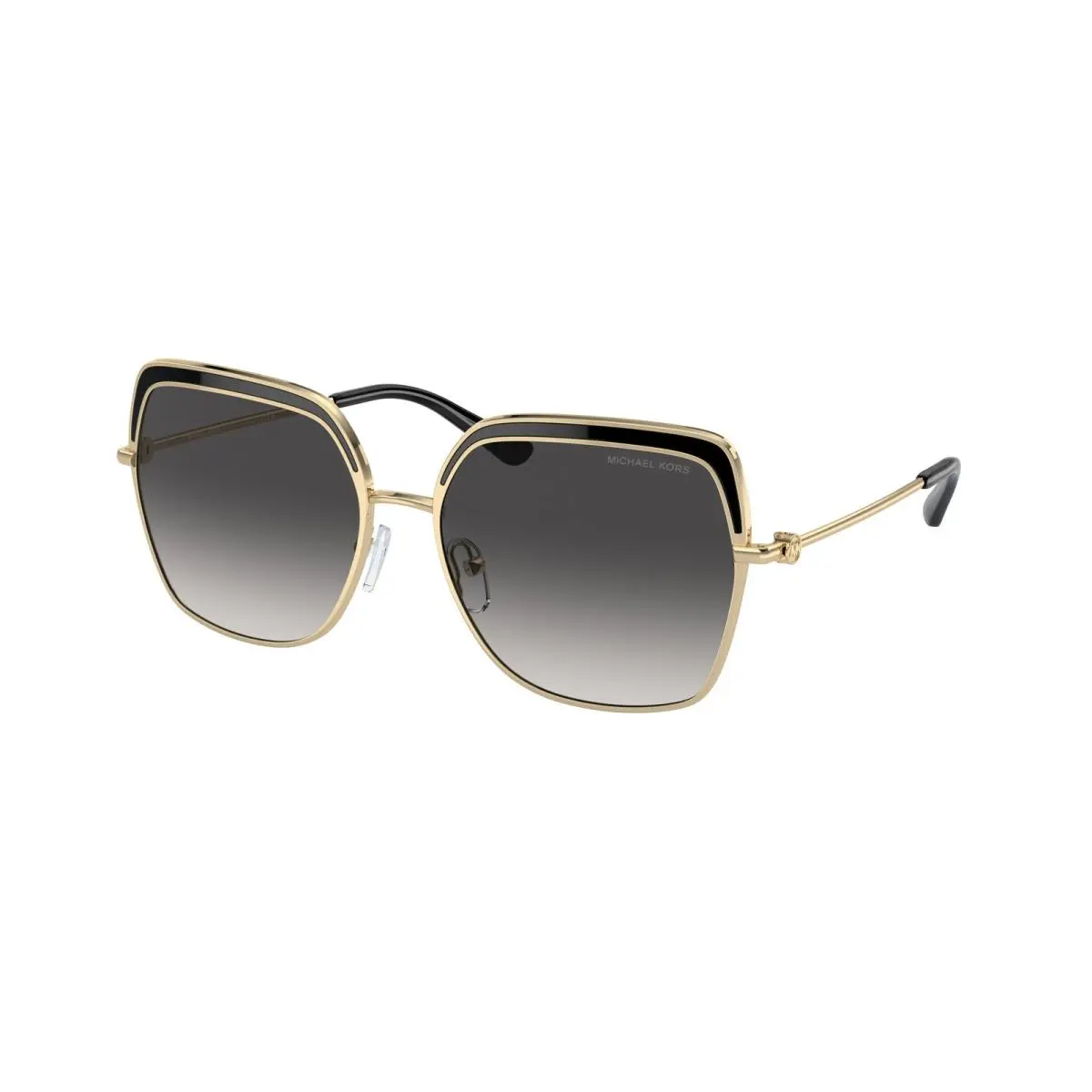 Michael Kors MK 1141 Greenpoint Light Gold / Black 10148G Size 57 Sunglasses