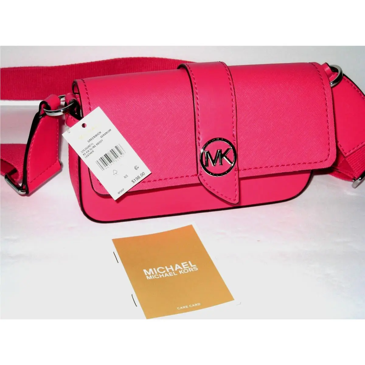 Greenwich Small East/west Sling Crossbody Geranium by Michael Kors