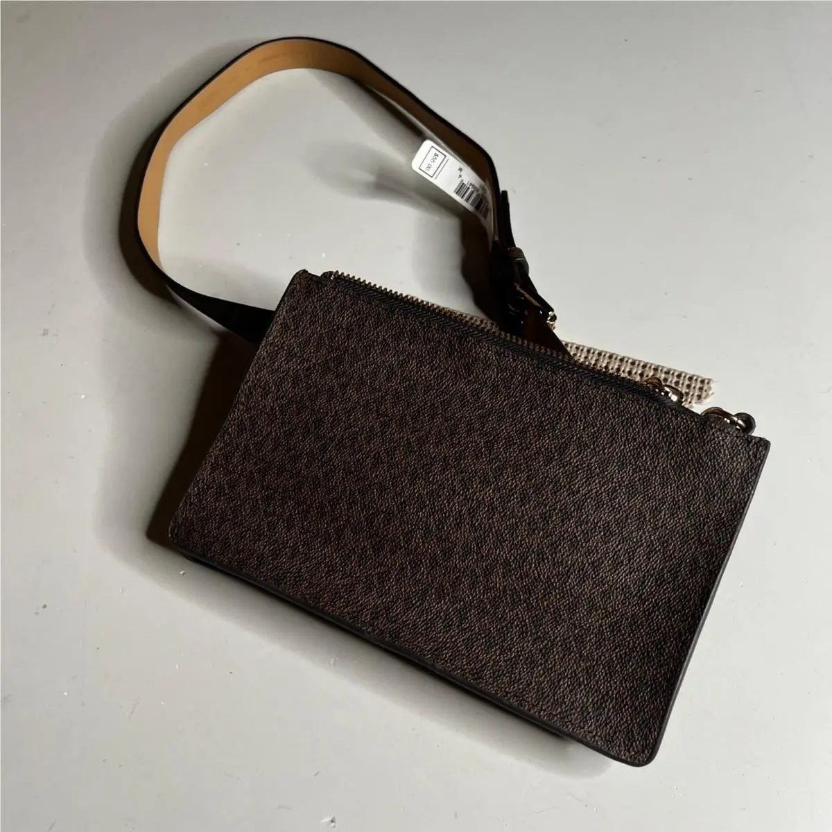 Signature Logo Belt Bag Brown Monogram Waist Pack 554131C by Michael Kors