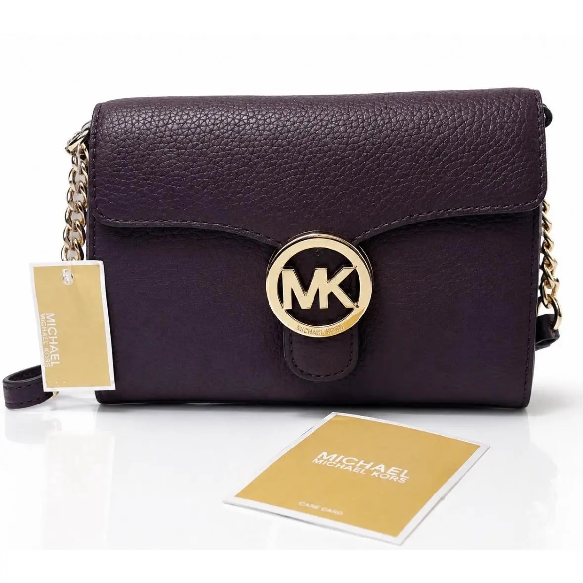 MK Vanna Shoulder Bag Burgundy by Michael Kors
