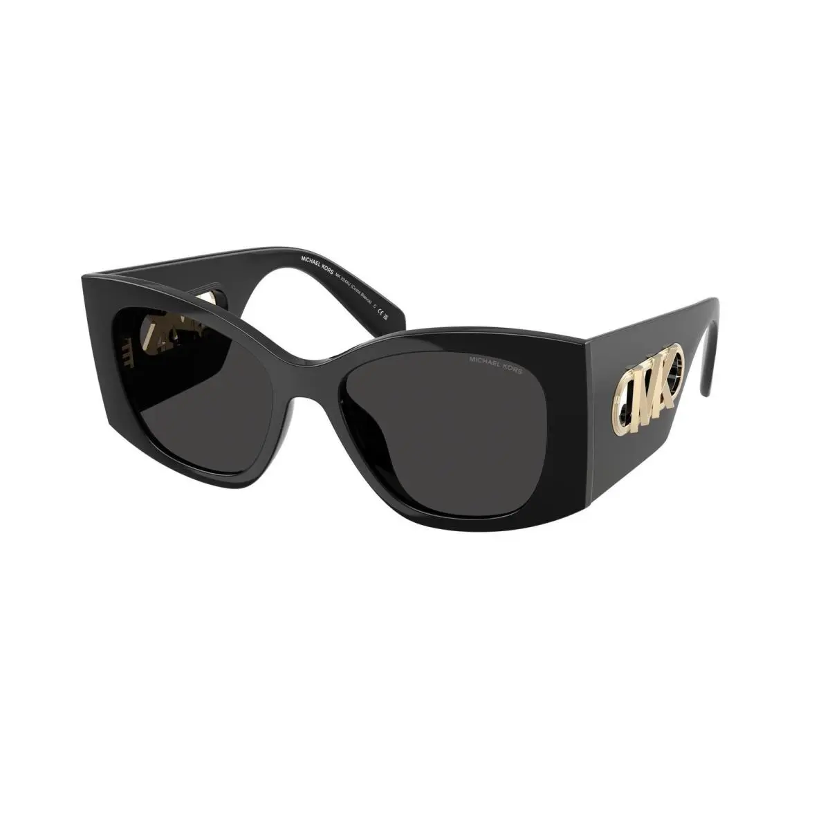 MK 2244 U Black / Dark Grey Solid 300587 Size 53 Sunglasses by Michael Kors