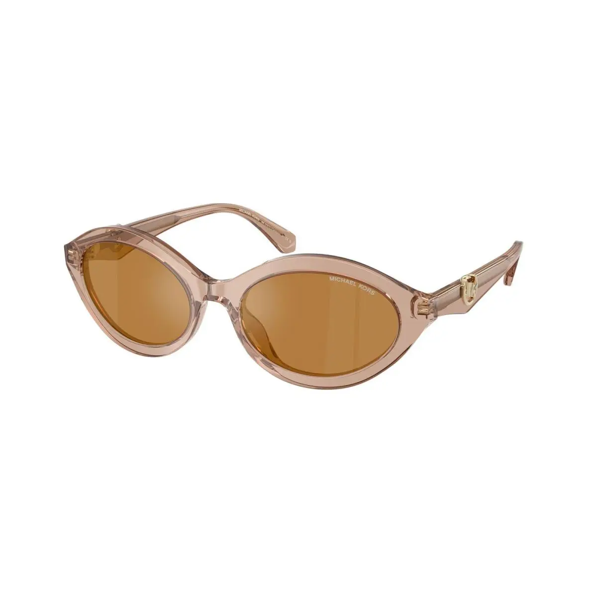 Michael Kors MK 2257 U Tan Transparent / Gold Mirror 34016H Size 55 Sunglasses