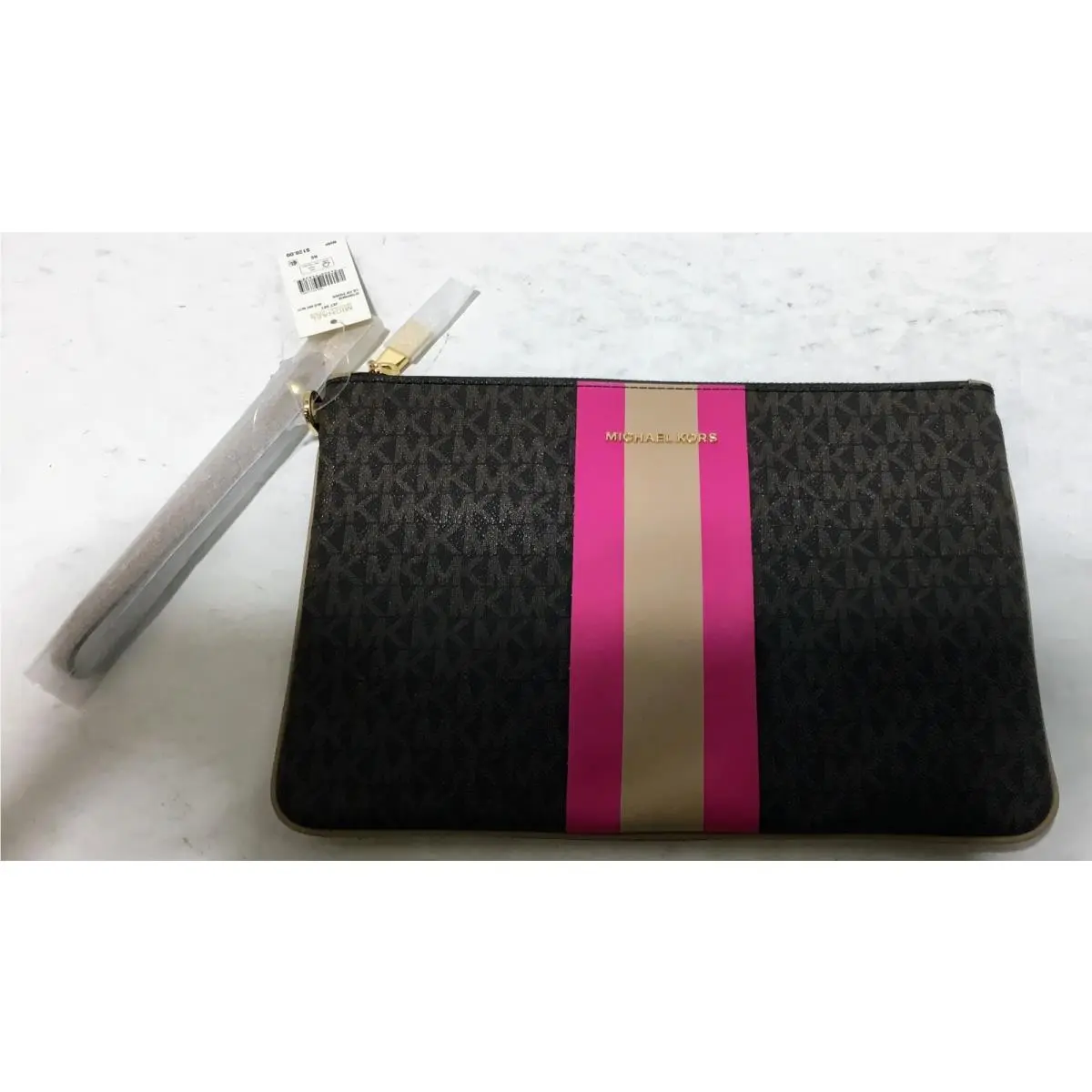Jet Set Travel Large Double Zip Pouch Wld Bry Mlti by Michael Kors