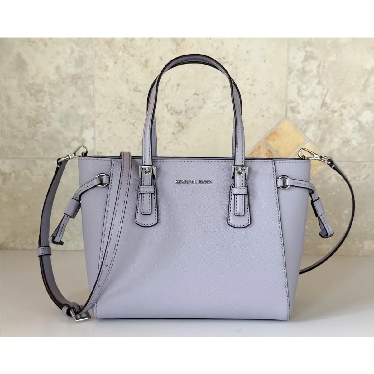 Voyager XS Carryall Tote Shoulder Crossbody Bag Lilac by Michael Kors