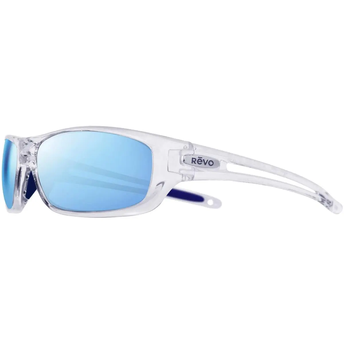 Coast Polarized Crystal Wrap Sunglasses w/ Mirror Lens - RE118509BL - Italy by Revo