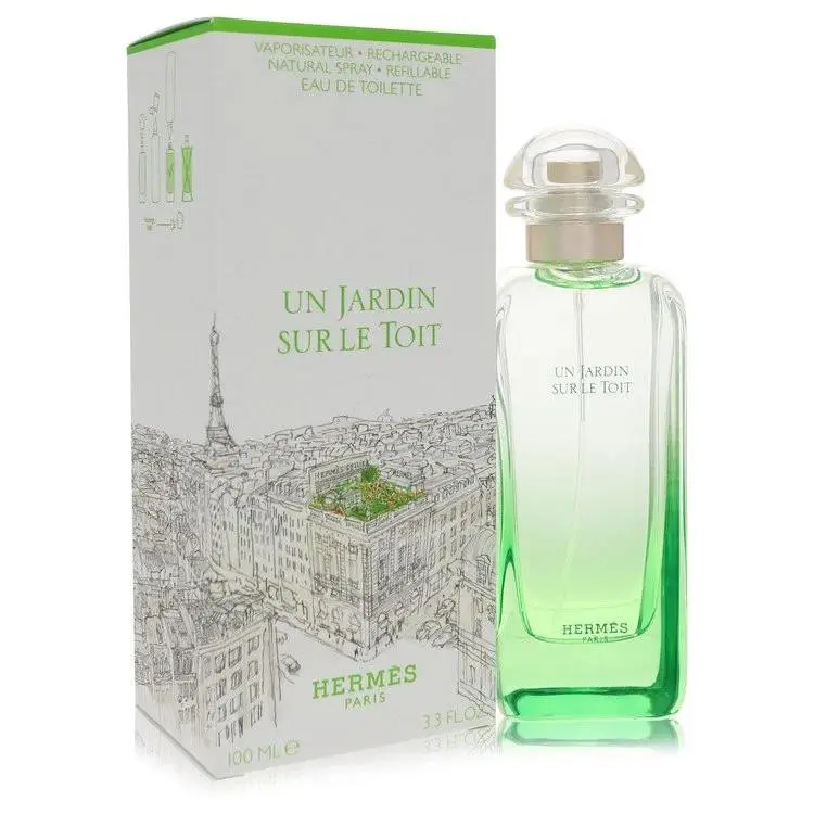 Un Jardin Sur Le Toit Eau De Toilette Spray By Hermes - 3.3 oz