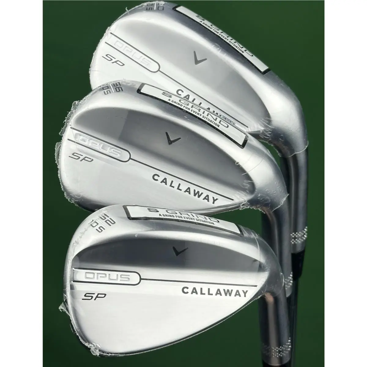 Callaway Opus SP Brushed Chrome Wedge Set 52-10 56-10 60-10 GW SW LW