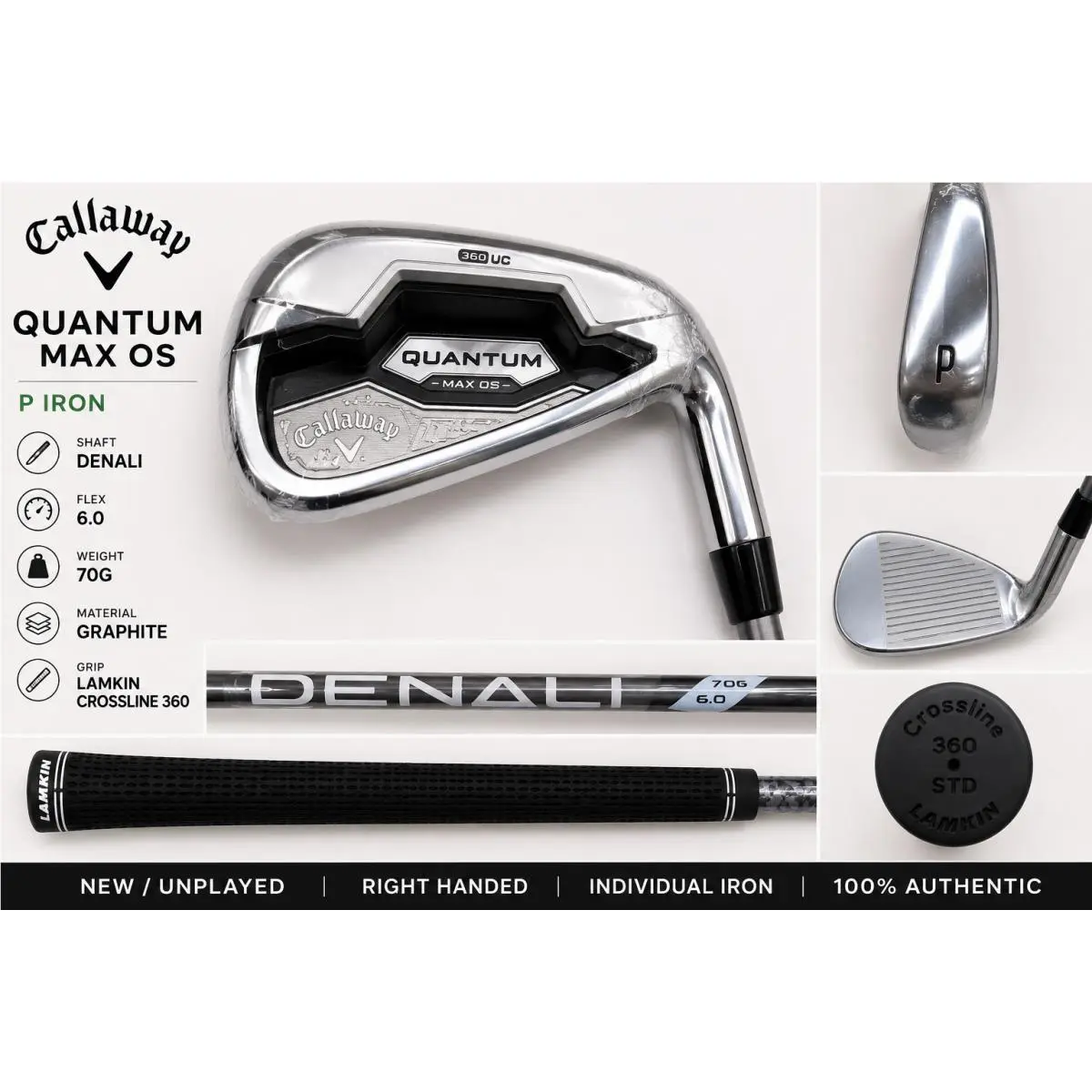 Callaway Quantum Max OS P Iron Denali 70G 6.0 Graphite Shaft RH