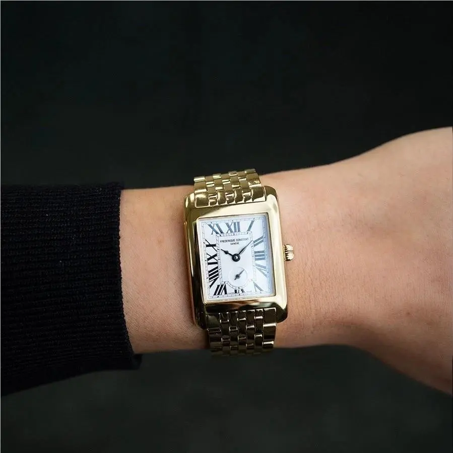Classics Carree Small Seconds - FC-235S2C5B by Frederique Constant