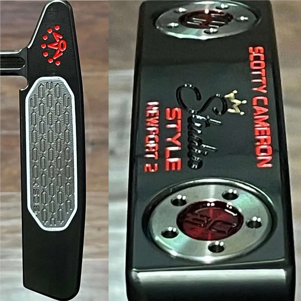 Scott  - Studio Style Newport 2 - Xtreme Dark Finish - DLC - Red, Lie Angle: Black 1