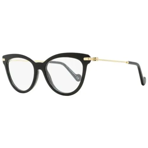 Cat Eye Eyeglasses ML5018 001 Shiny Black/gold 53mm 5018 by Moncler