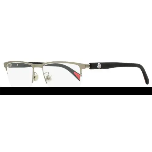 Moncler Semi-rimless Eyeglasses ML5164H 015 Matte Ruthenium 54mm