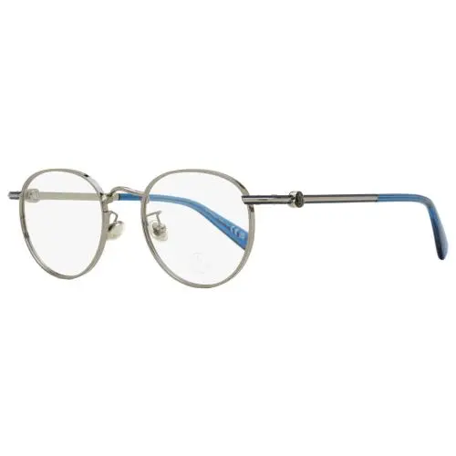 Oval Eyeglasses ML5204H 014 Ruthenium/blue 48mm by Moncler