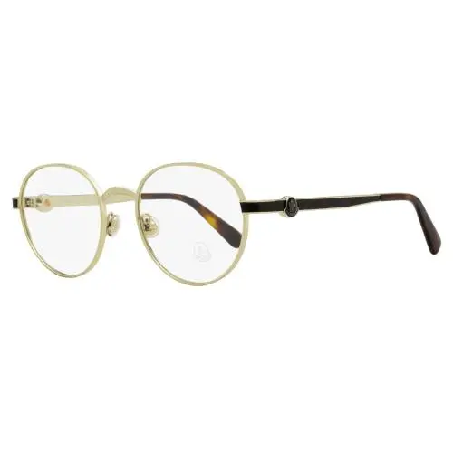 Round Eyeglasses ML5179 032 Light Gold/havana 51mm by Moncler