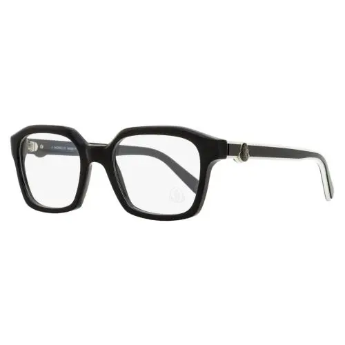 Rectangular Eyeglasses ML5181 001 Black/white 52mm by Moncler
