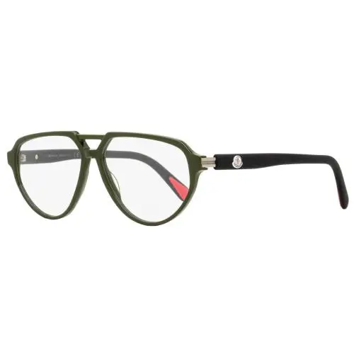 Pilot Eyeglasses ML5162 096 Green/black 57mm by Moncler