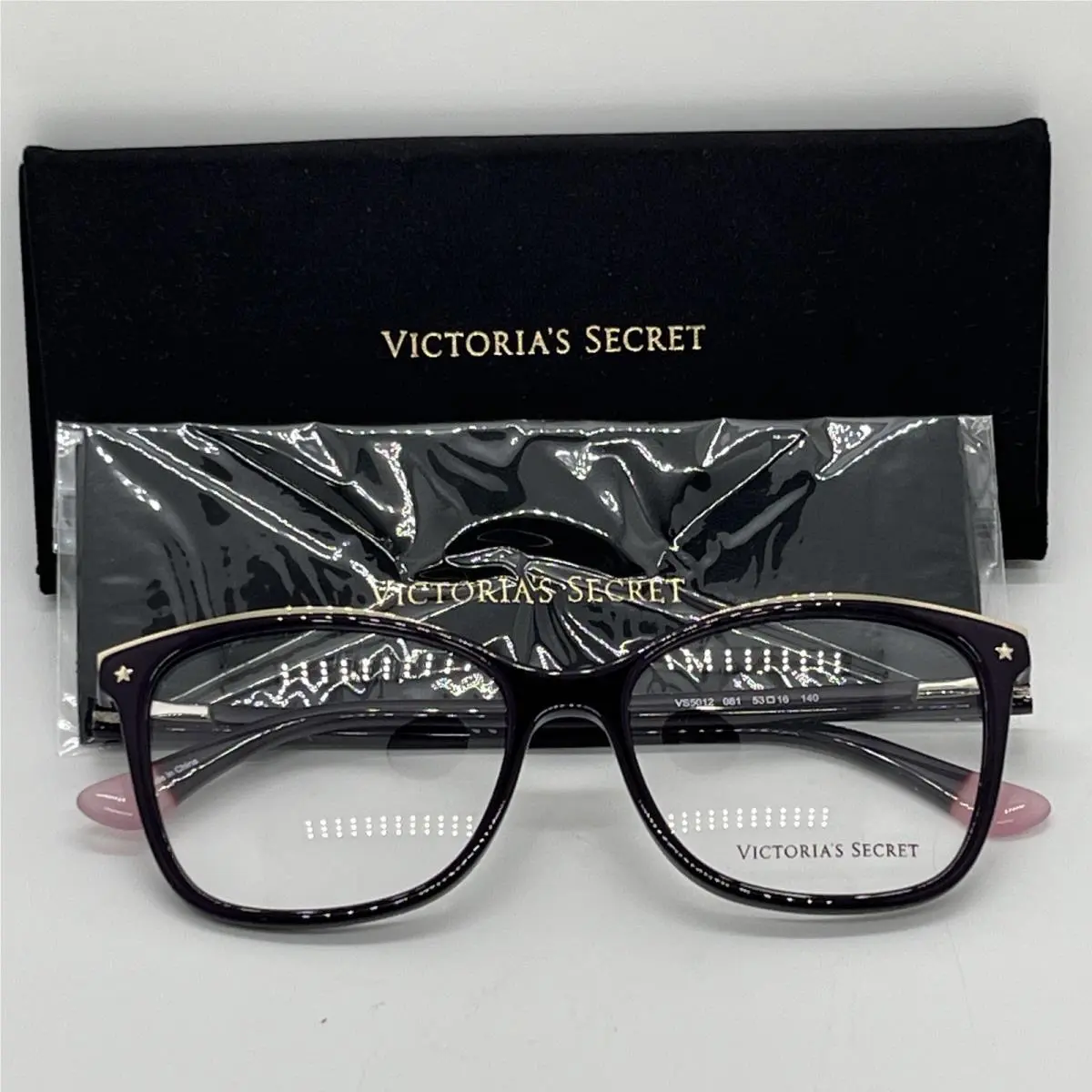 Victoria`s Secret VS5012 081 Purple Gold Womens Eyeglasses 53-16-140 by Victoria's Secret