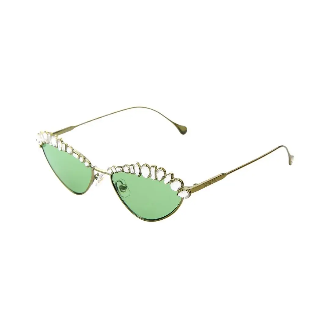 Women`s Sk700955-X 55Mm Sunglasses Women`s Green by Swarovski