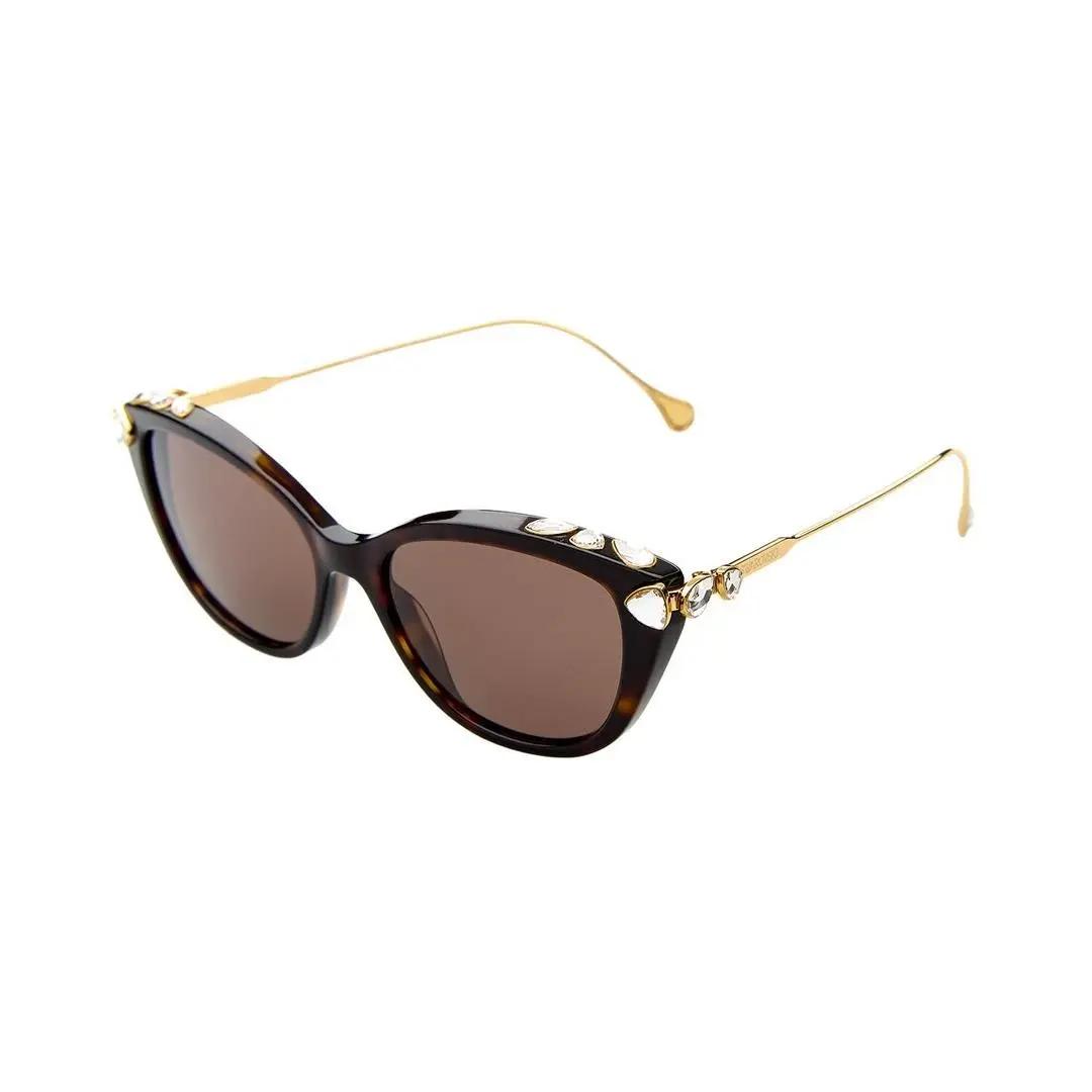 Women`s Sk601053-X 53Mm Sunglasses Women`s Brown by Swarovski