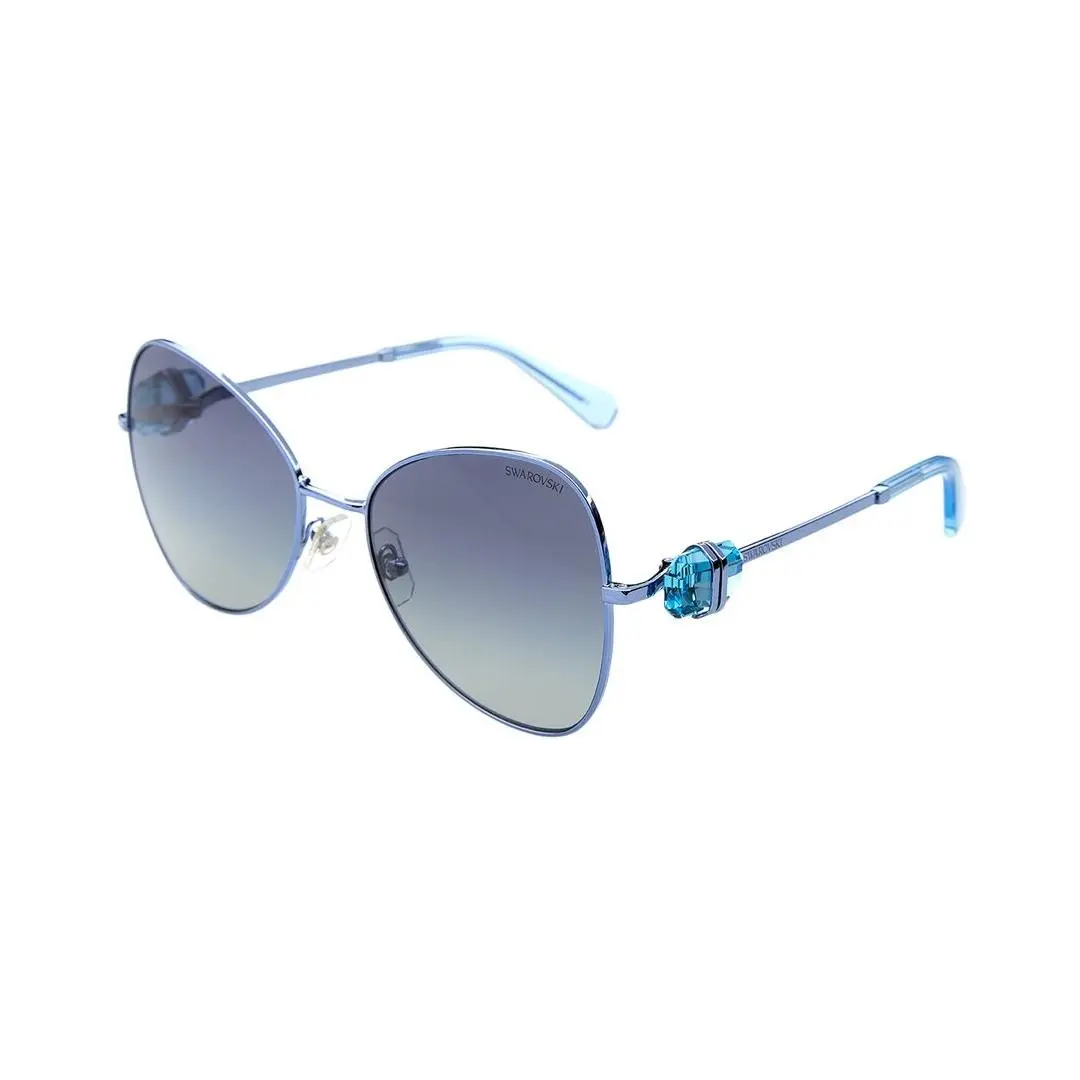 Women`s Sk700257-Y 57Mm Sunglasses Women`s Blue by Swarovski