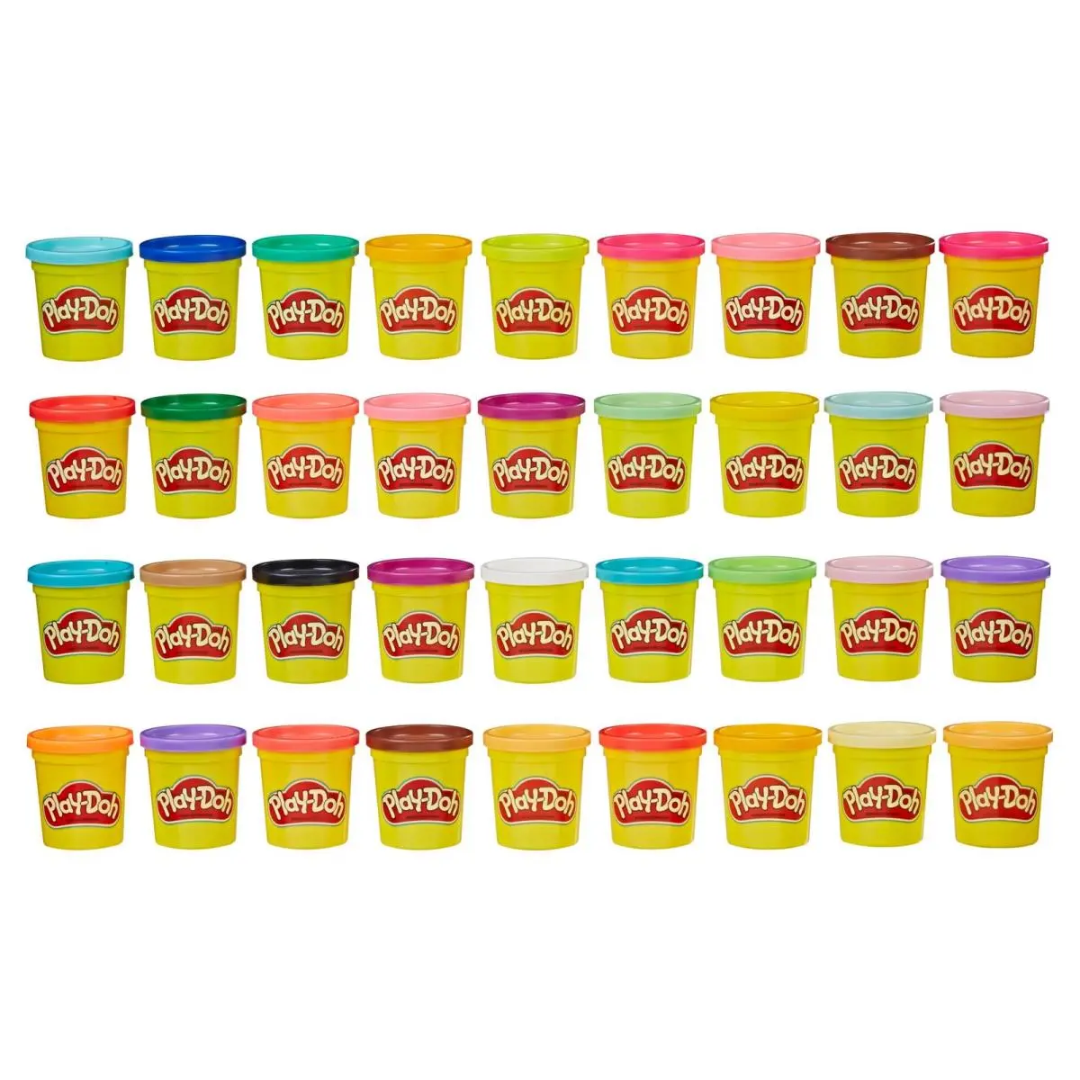 Play-doh Modeling Compound 36-Pack Case of Colors 3 Oz Cans of Assor