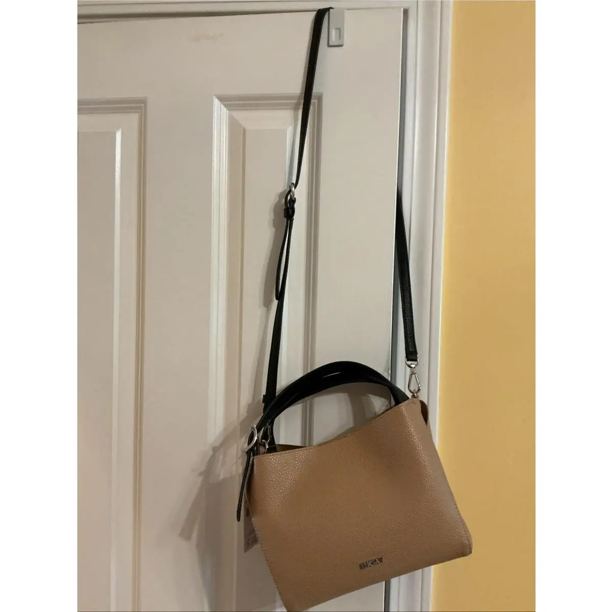 Dkny Miller Triple Compartment Taupe/brown Hobo Handbag Crossbody Strap by DKNY