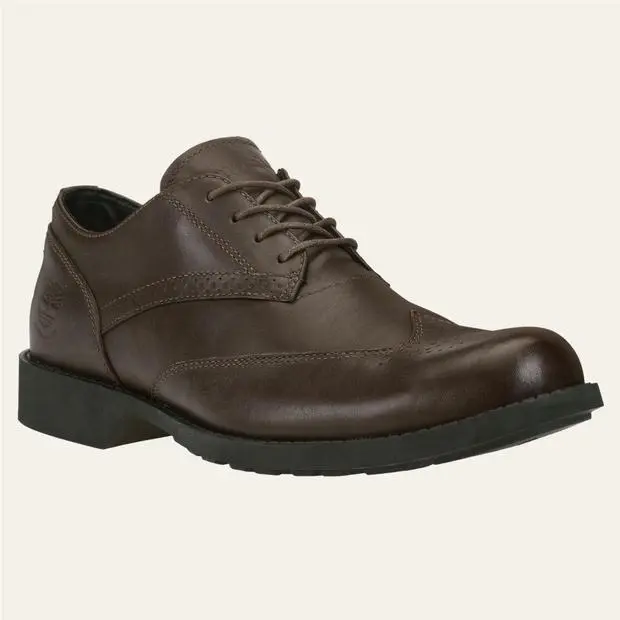 Timberland shoes - Timberland Men`s Fitchburg Wingtip Oxford Shoes - 5568A - Dark Brown 5
