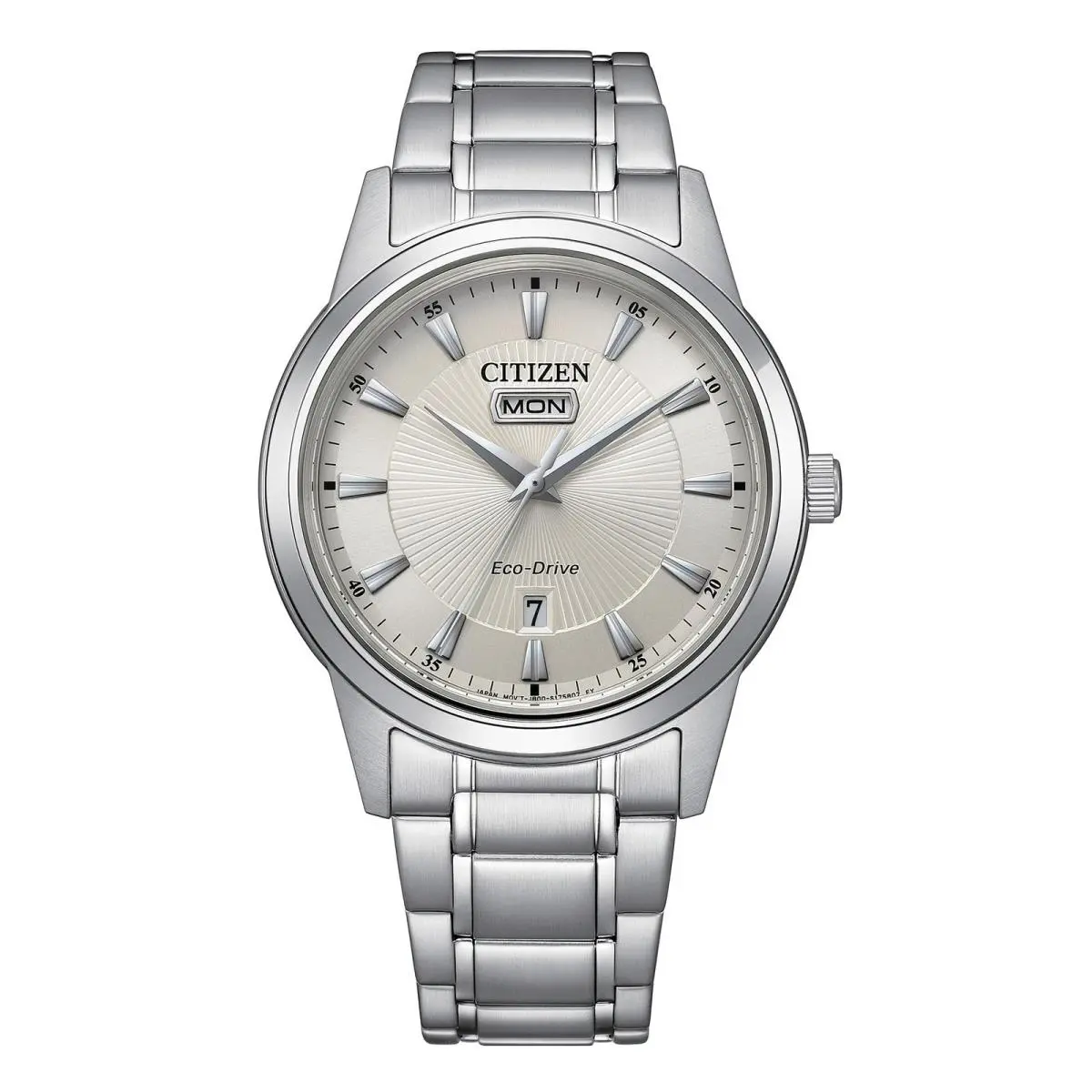 Men`s Eco-drive Classic 40mm Stainless Steel AW0100-86B Ivory by Citizen