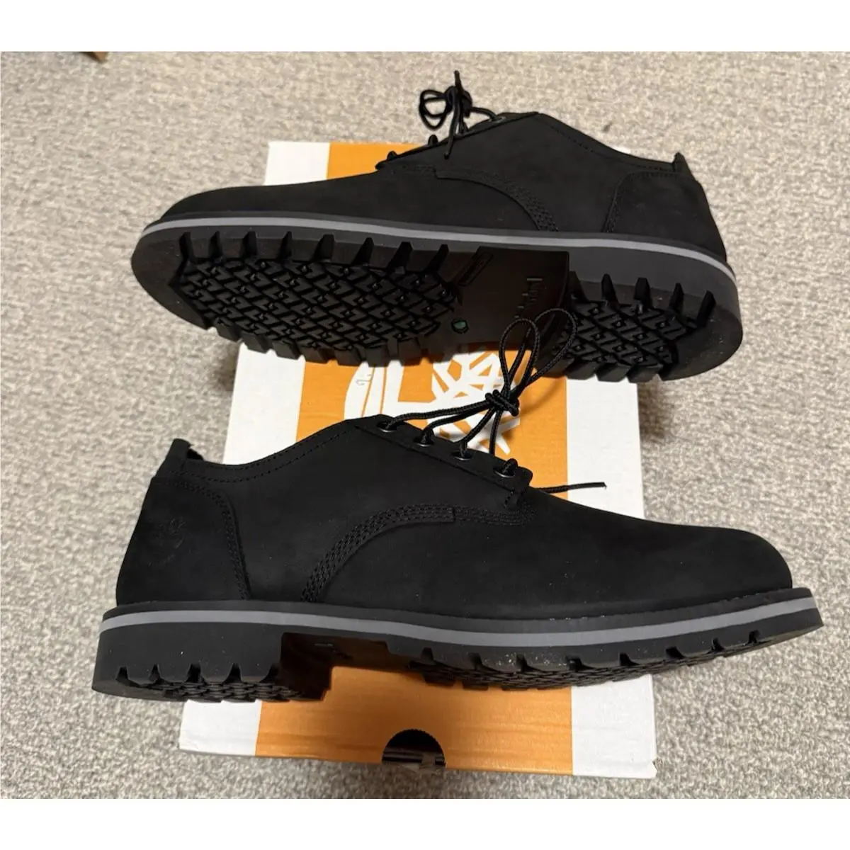 Timberland Redwood Falls Lace-up Waterproof Oxford Shoe Black Nubuck Size 10