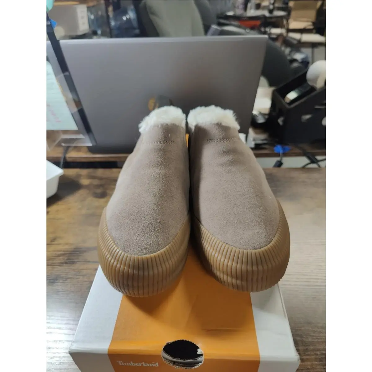 Womens Skyla Bay 2.0 Taupe Suede Slip On Fashion Sneakers by Timberland