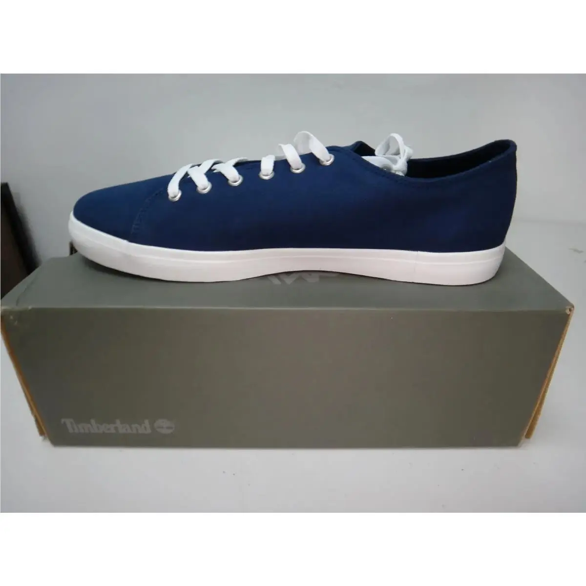 Unionwharf Lace Ox Men`s 11 Navy Canvas Sneaker TB0A1Q6A M/m by Timberland