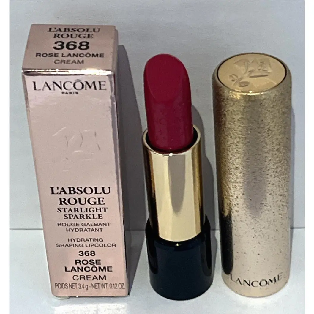 Lancome L`absolu Rouge Lipstick 368 Rose Lancome Cream 3.4g Starlight Sparkle Ed