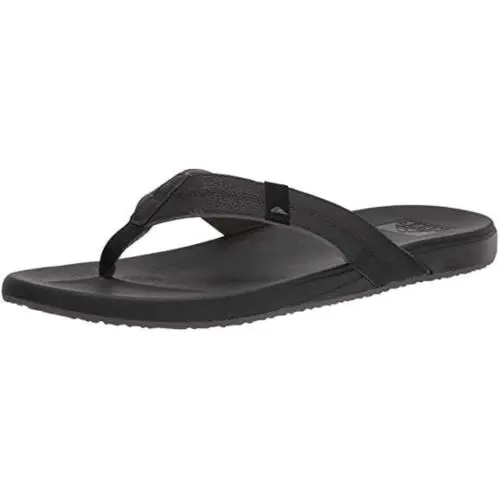 Men`s  Cushion Phantom High Arch Support Flip Flop Sandal Black by Reef