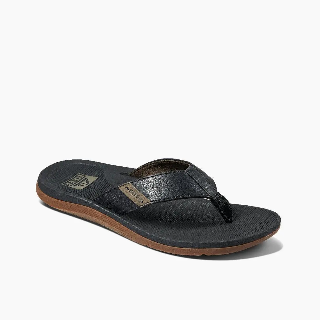 Men`s Santa Ana Flip Flop Sandals Black - CI4650 Black by Reef