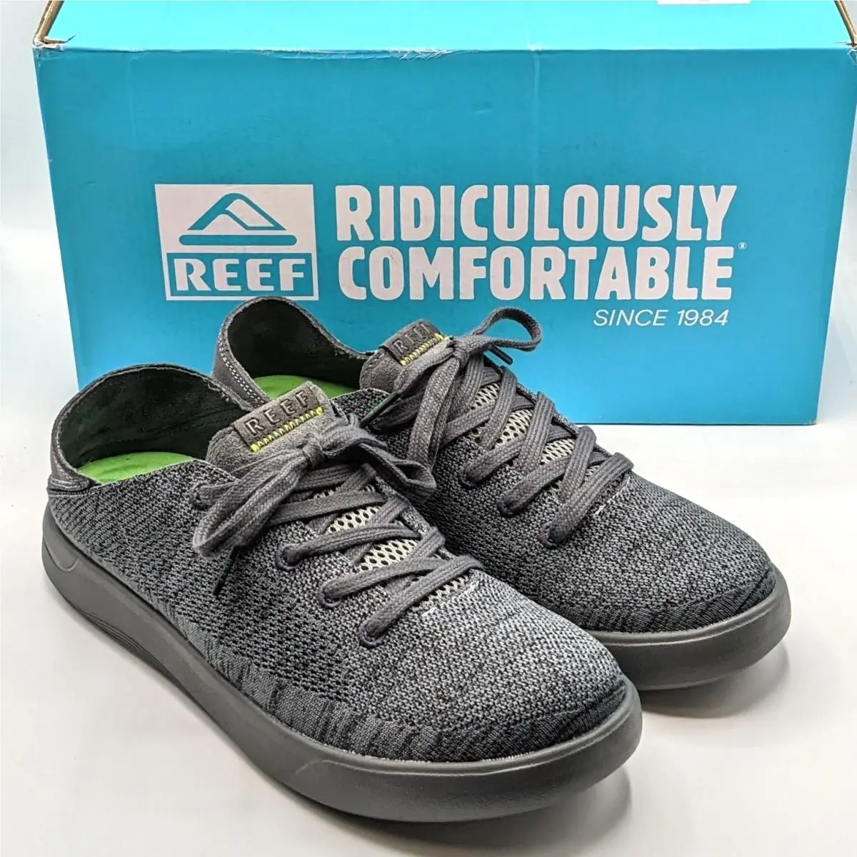 Reef “swellsoul Neptune” Men’s Casual Ultra Comfortable Deck Shoes Raven