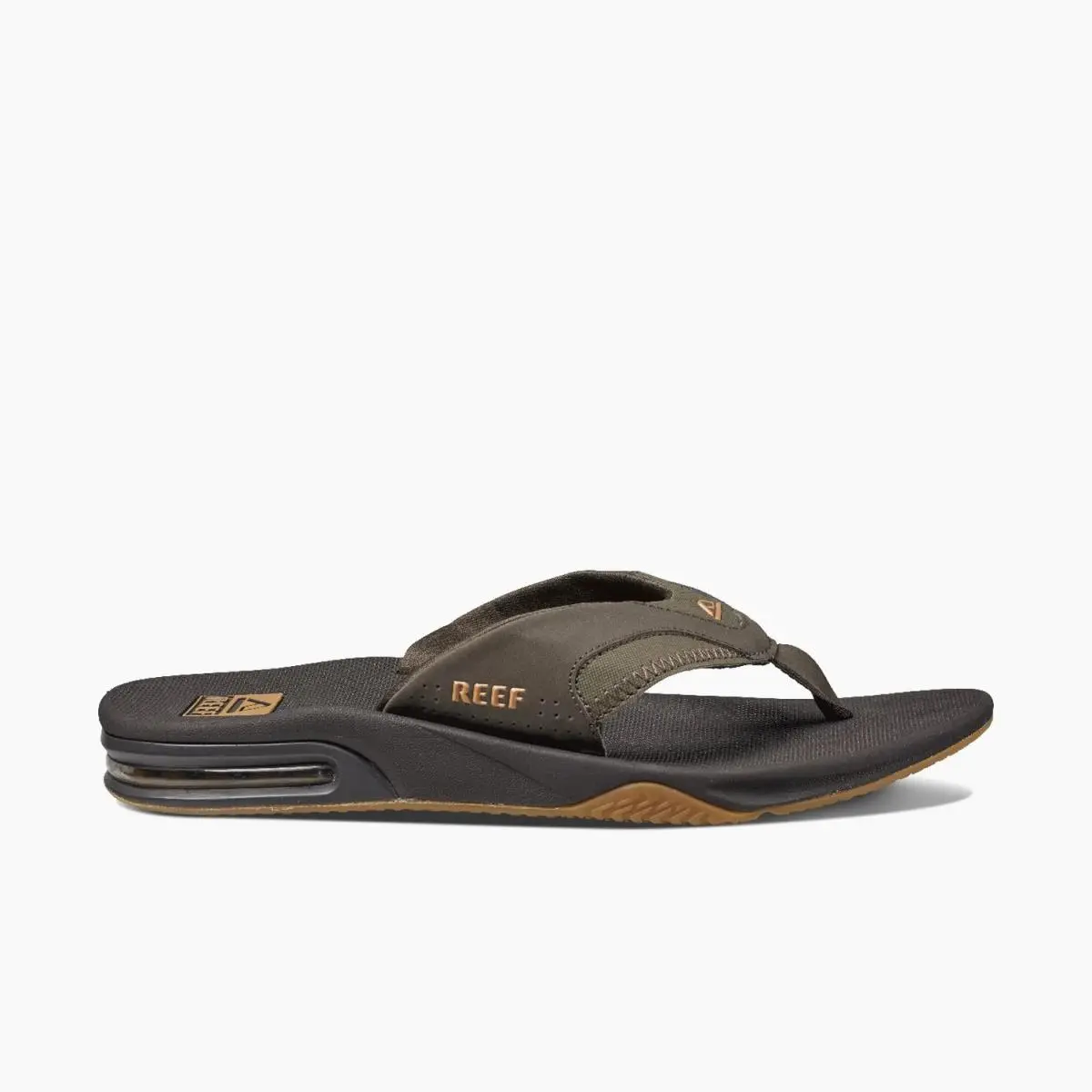 Fanning Men`s Sandals Brown/gum - 9 Medium by Reef