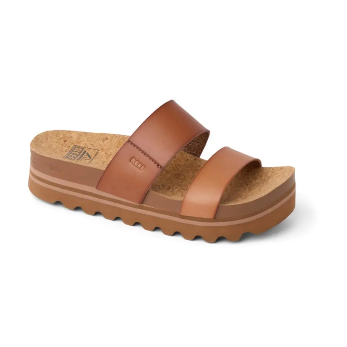 Cushion Vista Hi Women`s Comfort Platform Sandals Espresso Duo - 11 Medium by Reef