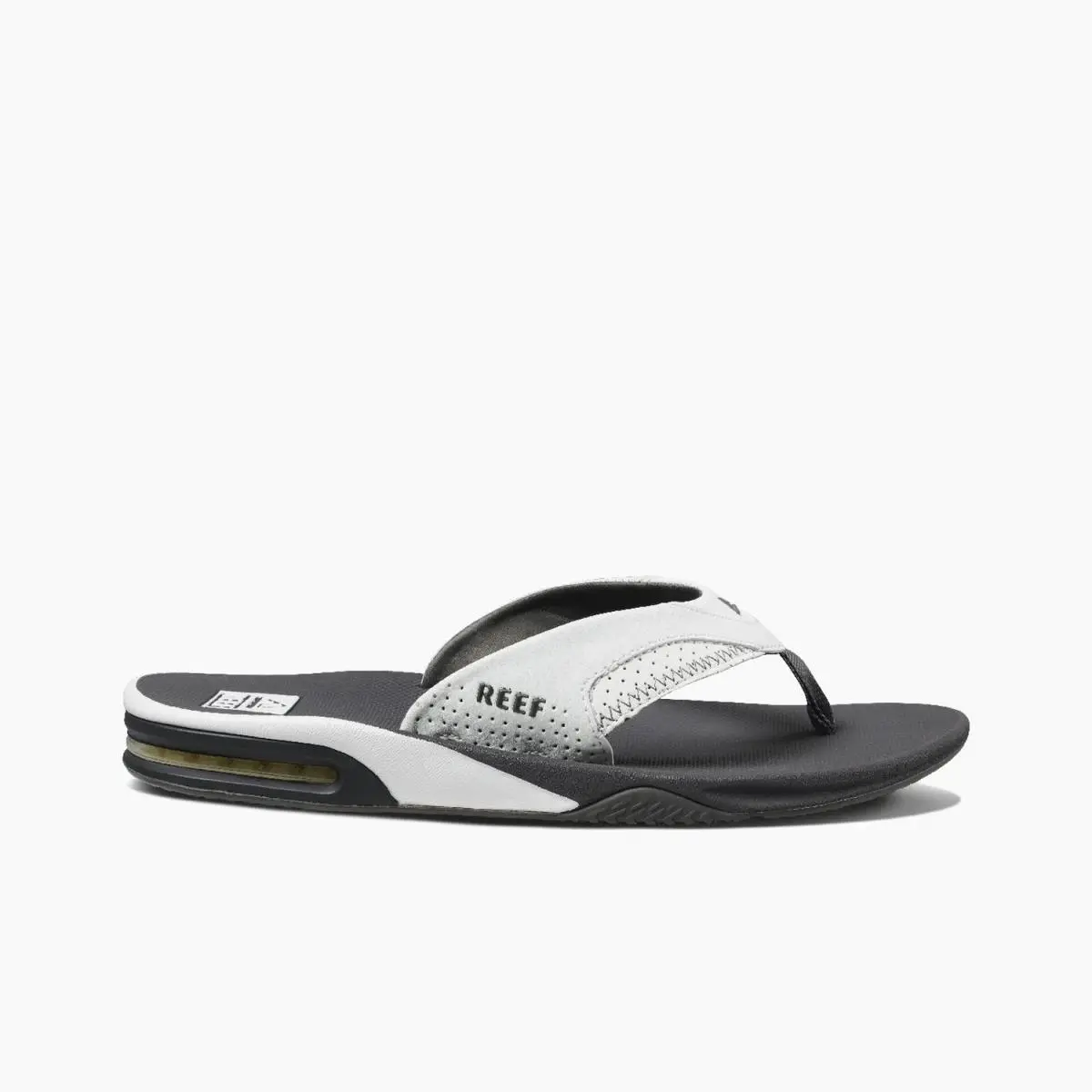 Fanning Men`s Sandals Grey/white - 12 Medium by Reef