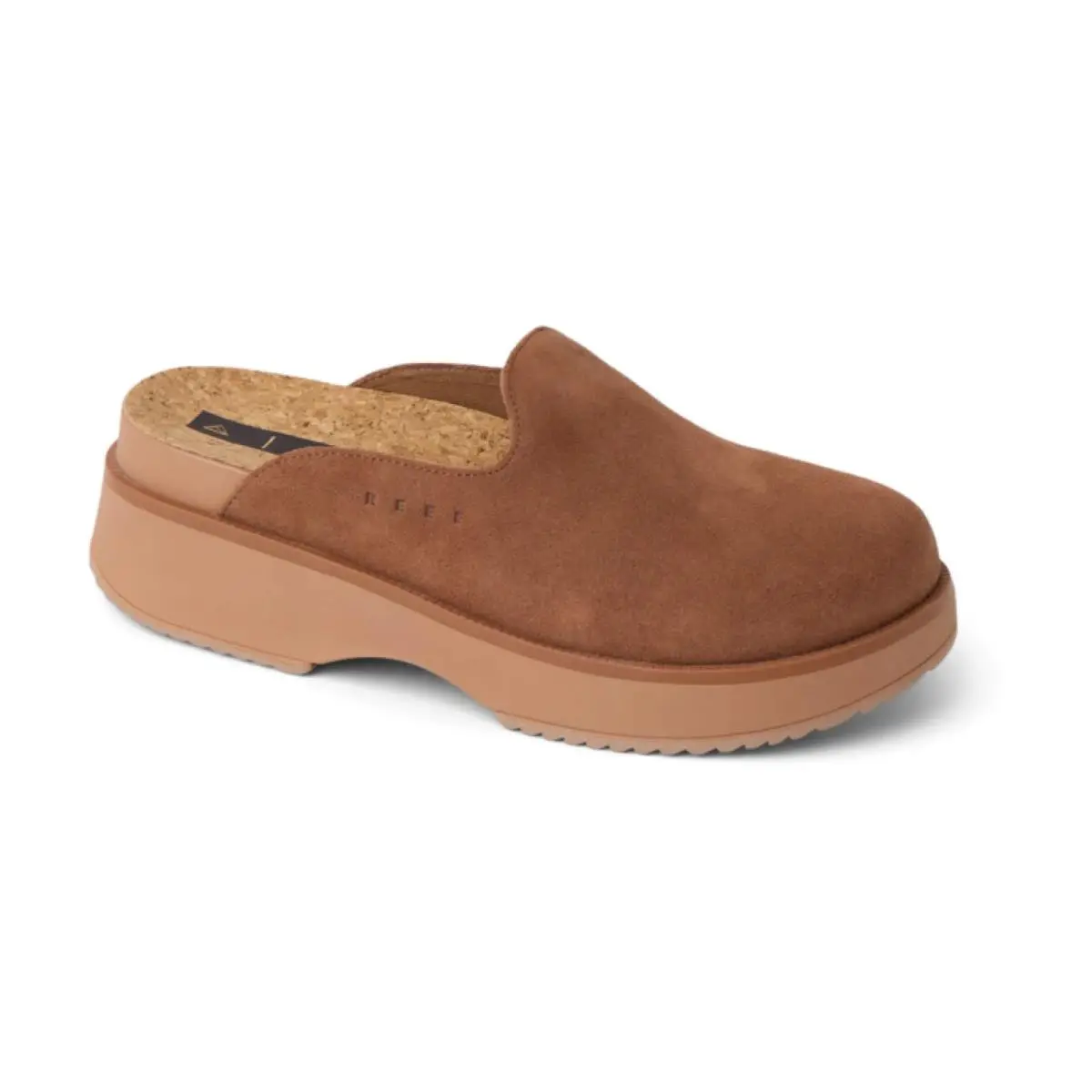Vista Skye Women`s Clog Shoes Walnut Suede - 5 Medium by Reef