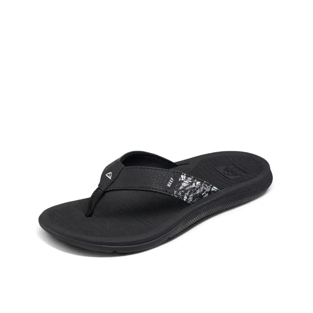 Santa Ana Women`s Sandals Black/white - 7 Medium by Reef