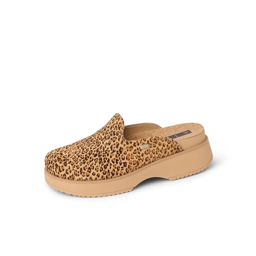 Vista Skye Women`s Clog Shoes Leopard - 8 Medium by Reef