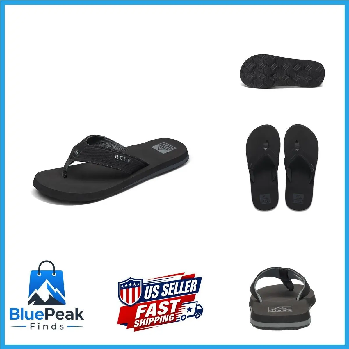 Mens Sandals The Layback Black 12 CJ4364 by Reef