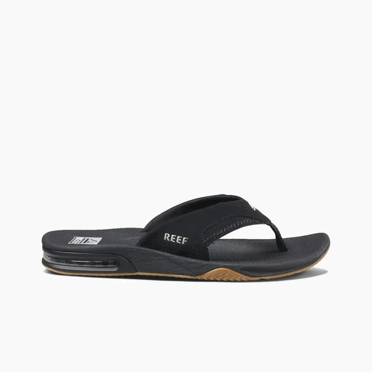 Fanning Men`s Sandals Black/silver - 15 Medium by Reef