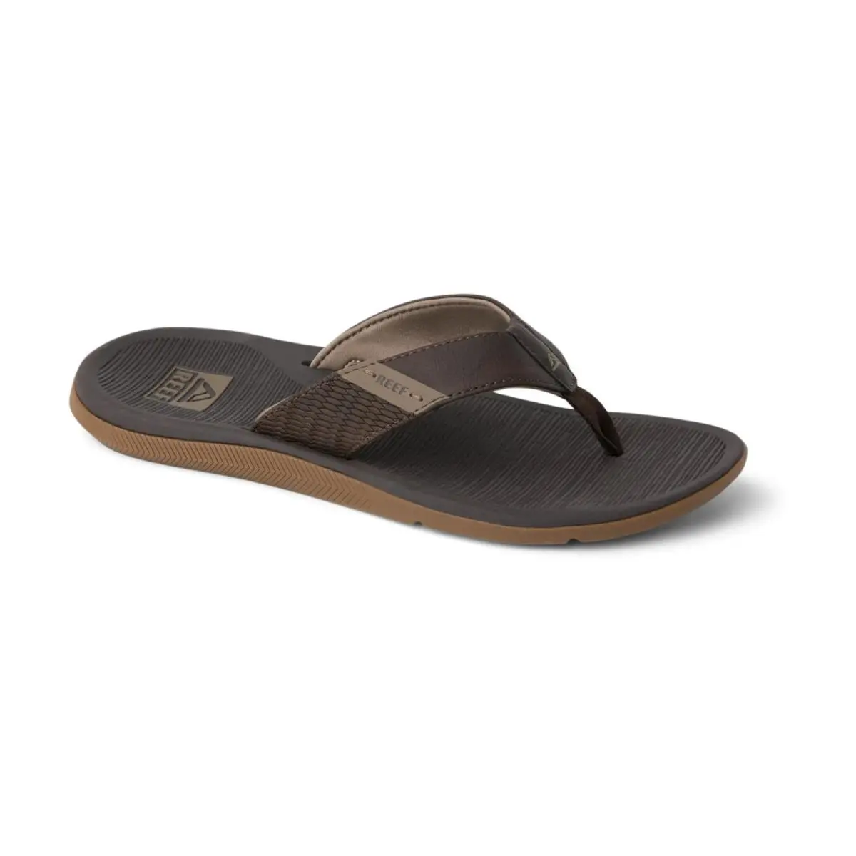 Santa Ana Men`s Sandals Brown - 7 Medium by Reef