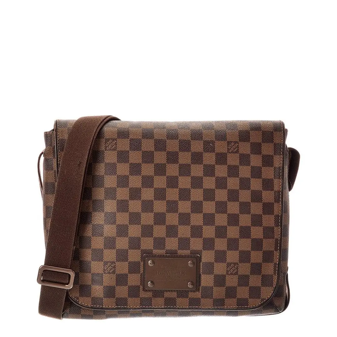 Brown Damier Ebene Brooklyn Pre-loved Women`s by Louis Vuitton