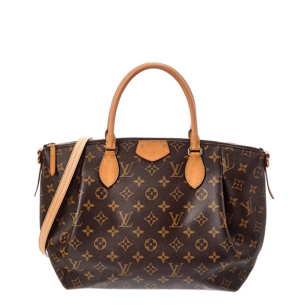 Brown Monogram Coated Canvas Turenne Mm Pre-loved by Louis Vuitton