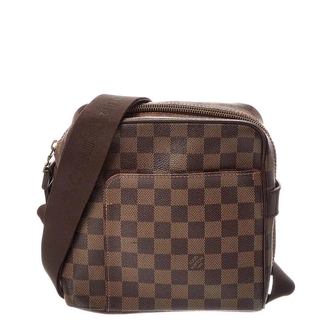 Brown Damier Ebene Coated Canvas Olav Pm Pre-loved by Louis Vuitton