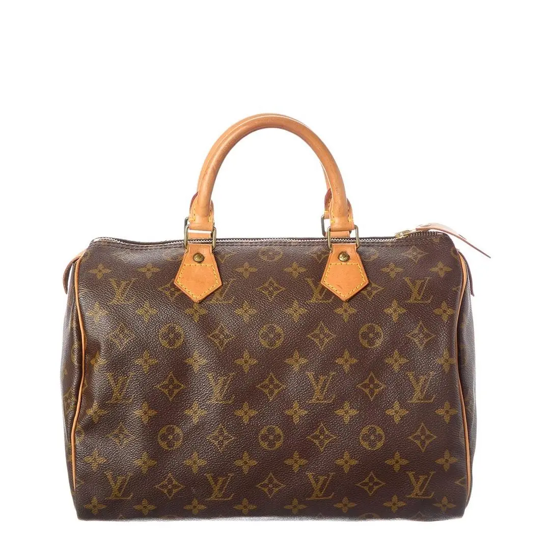 Brown Monogram Coated Canvas Speedy 30 Pre-loved by Louis Vuitton