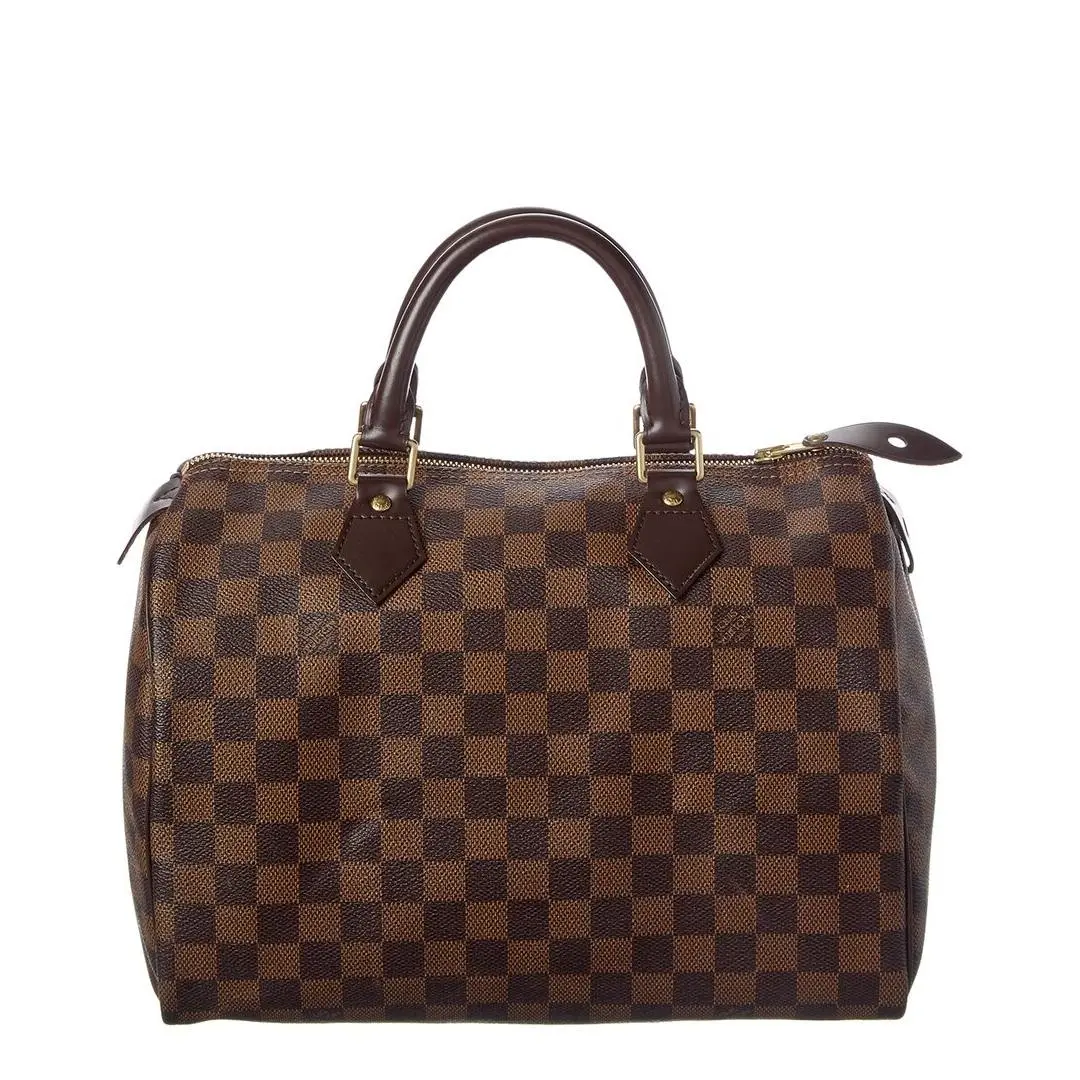 Brown Damier Ebene Coated Canvas Speedy 30 Pre-loved by Louis Vuitton