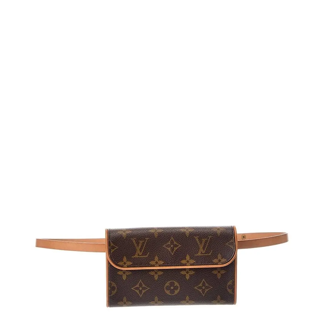 Brown Monogram Coated Canvas Pochette Florentine by Louis Vuitton